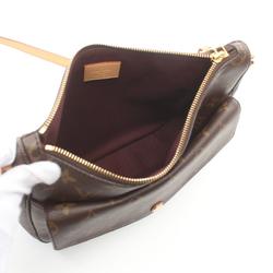 Louis Vuitton Mabillon Shoulder Bag, Coated Canvas, Leather, Monogram, Women's, Brown, M41679