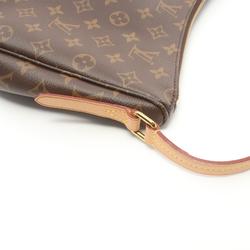 Louis Vuitton Mabillon Shoulder Bag, Coated Canvas, Leather, Monogram, Women's, Brown, M41679