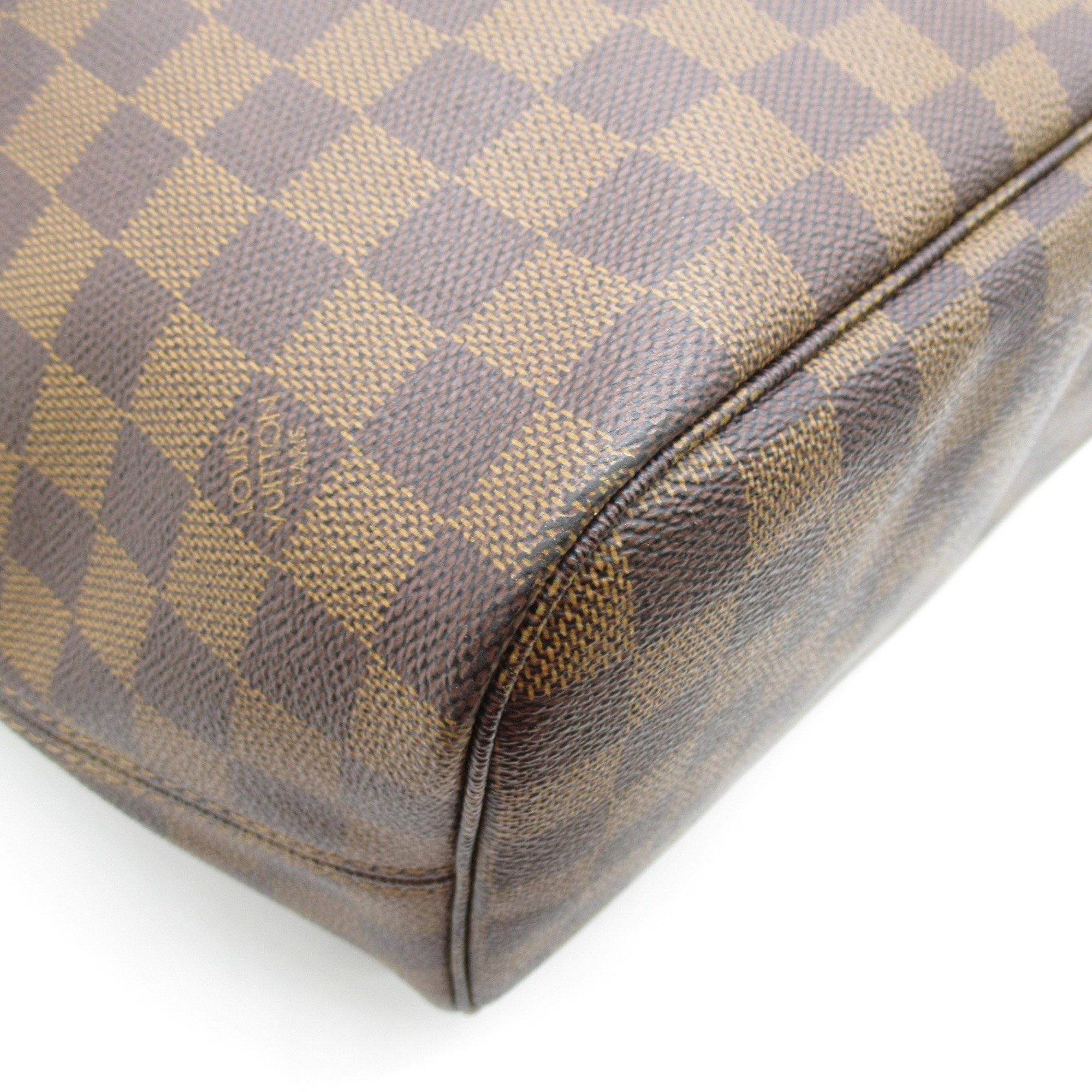 Louis Vuitton Neverfull MM Tote Bag, Coated Canvas, Damier, Women's, Brown, N51105