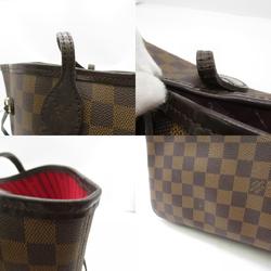 Louis Vuitton Neverfull MM Tote Bag, Coated Canvas, Damier, Women's, Brown, N51105