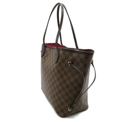 Louis Vuitton Neverfull MM Tote Bag, Coated Canvas, Damier, Women's, Brown, N51105