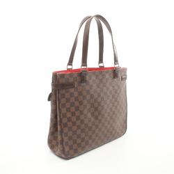 Louis Vuitton LOUIS VUITTON Uzes Tote Bag Coated Canvas Leather Damier Women's Brown N51128