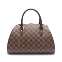 Louis Vuitton LOUIS VUITTON Rivera MM Handbag Bag Coated Canvas Leather Damier Women's Brown N41434