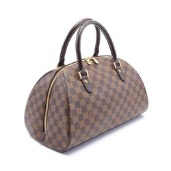 Louis Vuitton LOUIS VUITTON Rivera MM Handbag Bag Coated Canvas Leather Damier Women's Brown N41434