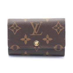 Louis Vuitton LOUIS VUITTON Multicle 6 Monogram Key Case Coated Canvas Men's Women's Brown M62630