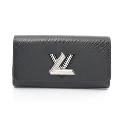 Louis Vuitton LOUIS VUITTON Portefeuille Twist Bi-fold Long Wallet Leather Epi Women's Black M68309