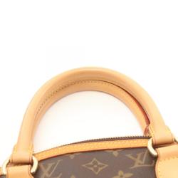 Louis Vuitton Lockit Handbag Bag Coated Canvas Leather Monogram Women's Brown M40102