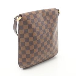 Louis Vuitton Musette Salsa Long Strap Shoulder Bag Coated Canvas Leather Damier Women's Brown N51300