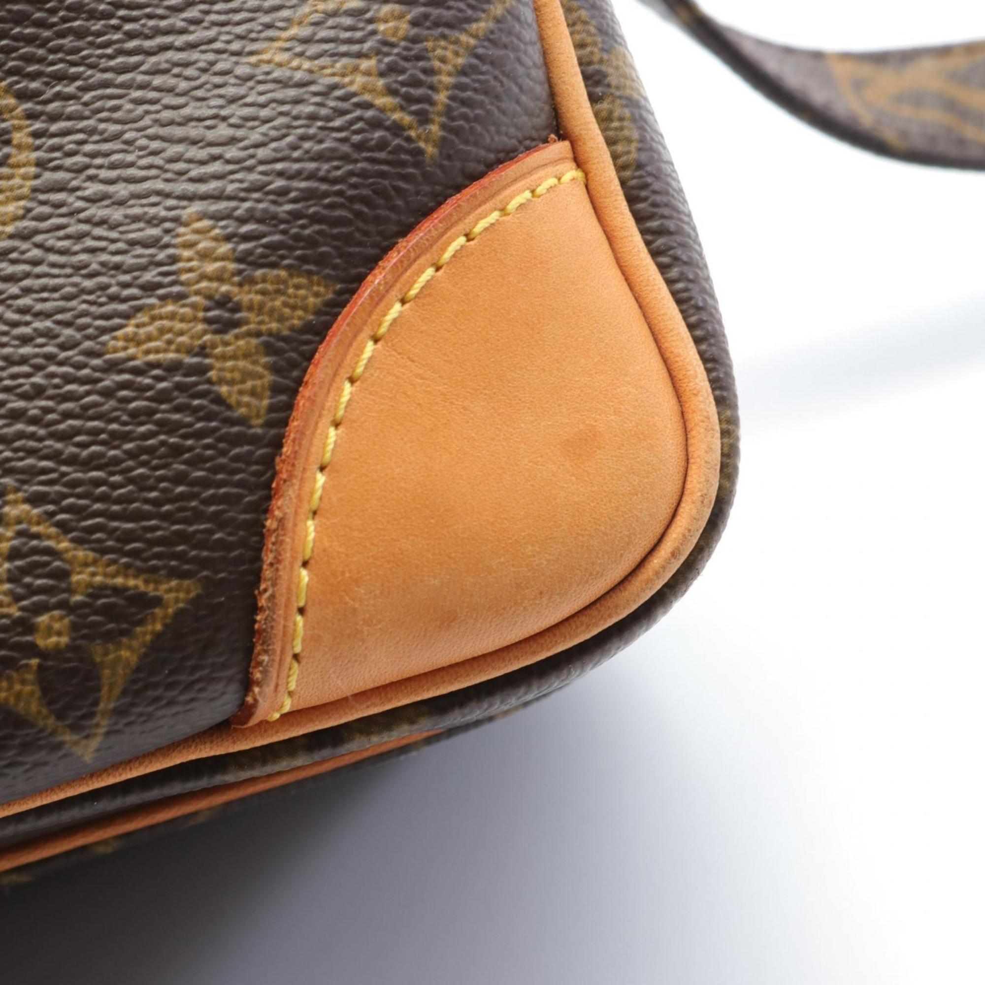 Louis Vuitton Nile Shoulder Bag, Coated Canvas, Leather, Monogram, Women's, Brown, M45244