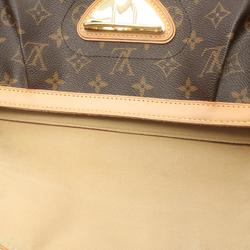 Louis Vuitton Beverly MM Shoulder Bag, Coated Canvas, Leather, Monogram, Women's, Brown, M40121