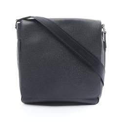 Louis Vuitton Milo Shoulder Bag, Leather Taiga, Men's, Navy, M32632