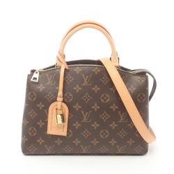 LOUIS VUITTON Petit Pale PM Monogram Handbag Bag Coated Canvas Leather Women's Brown M45900