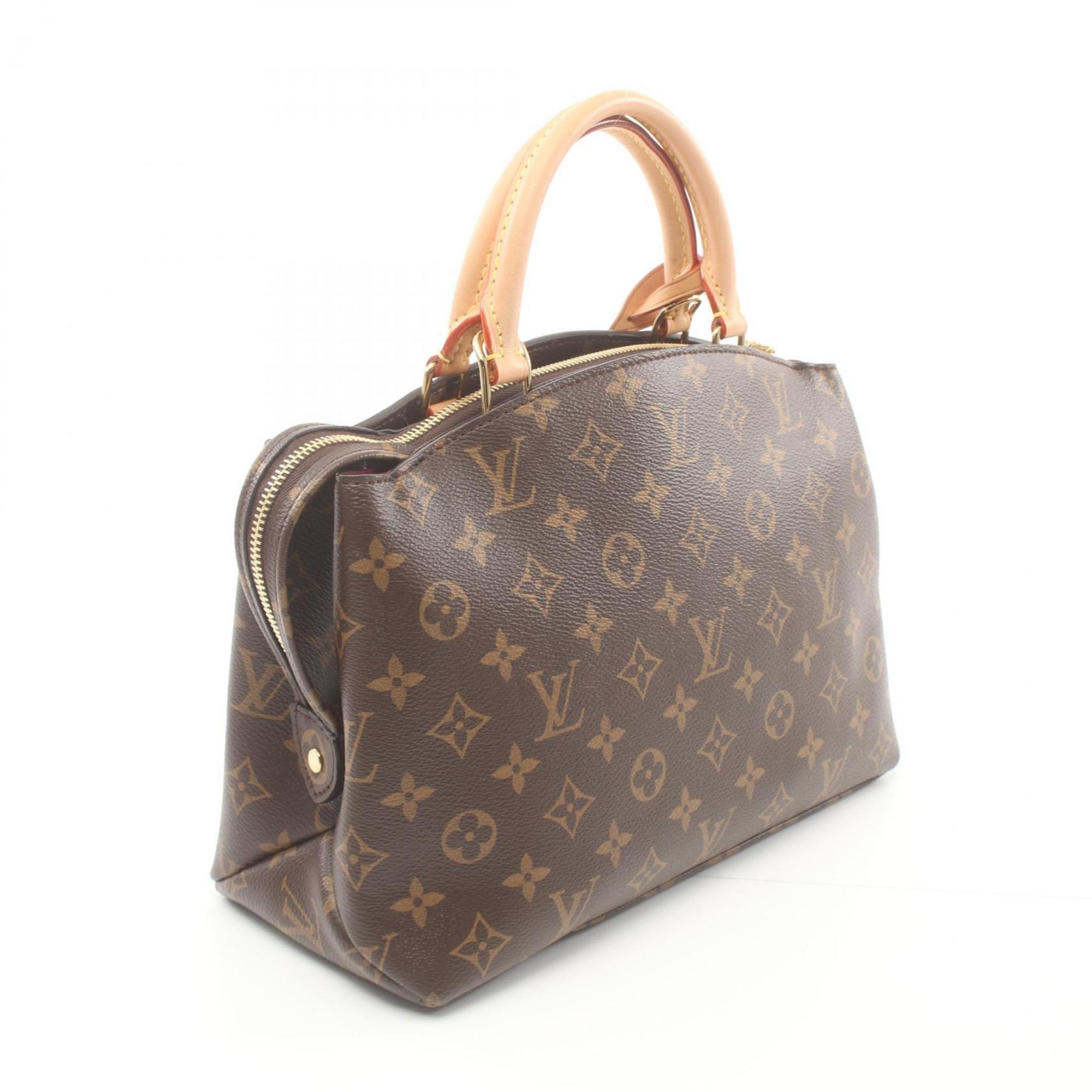 LOUIS VUITTON Petit Pale PM Monogram Handbag Bag Coated Canvas Leather Women's Brown M45900