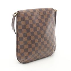 Louis Vuitton Musette Salsa Long Strap Shoulder Bag Coated Canvas Leather Damier Women's Brown N51300