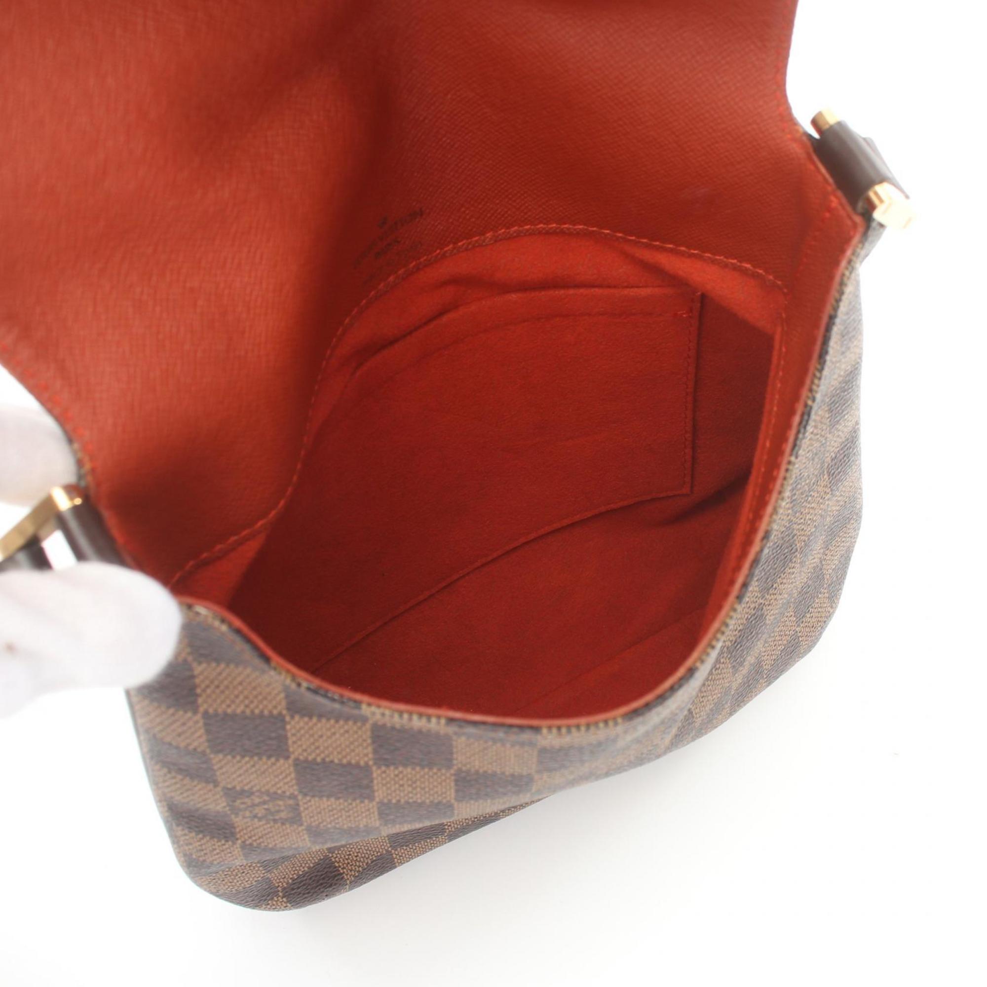 Louis Vuitton Musette Salsa Long Strap Shoulder Bag Coated Canvas Leather Damier Women's Brown N51300