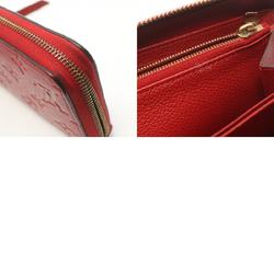 Louis Vuitton LOUIS VUITTON Zippy Wallet Monogram Empreinte Scarlet Round Long Leather Women's Red M63691