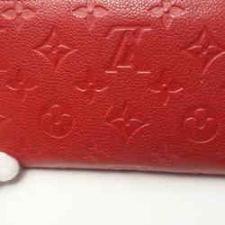 Louis Vuitton LOUIS VUITTON Zippy Wallet Monogram Empreinte Scarlet Round Long Leather Women's Red M63691