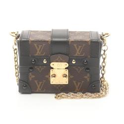 Louis Vuitton Essential Trunk Monogram Shoulder Bag Coated Canvas Women's Brown M68566