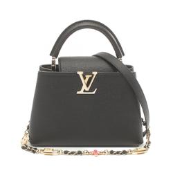 LOUIS VUITTON Capucines BB Noir Handbag Bag Leather Women's Black M24471