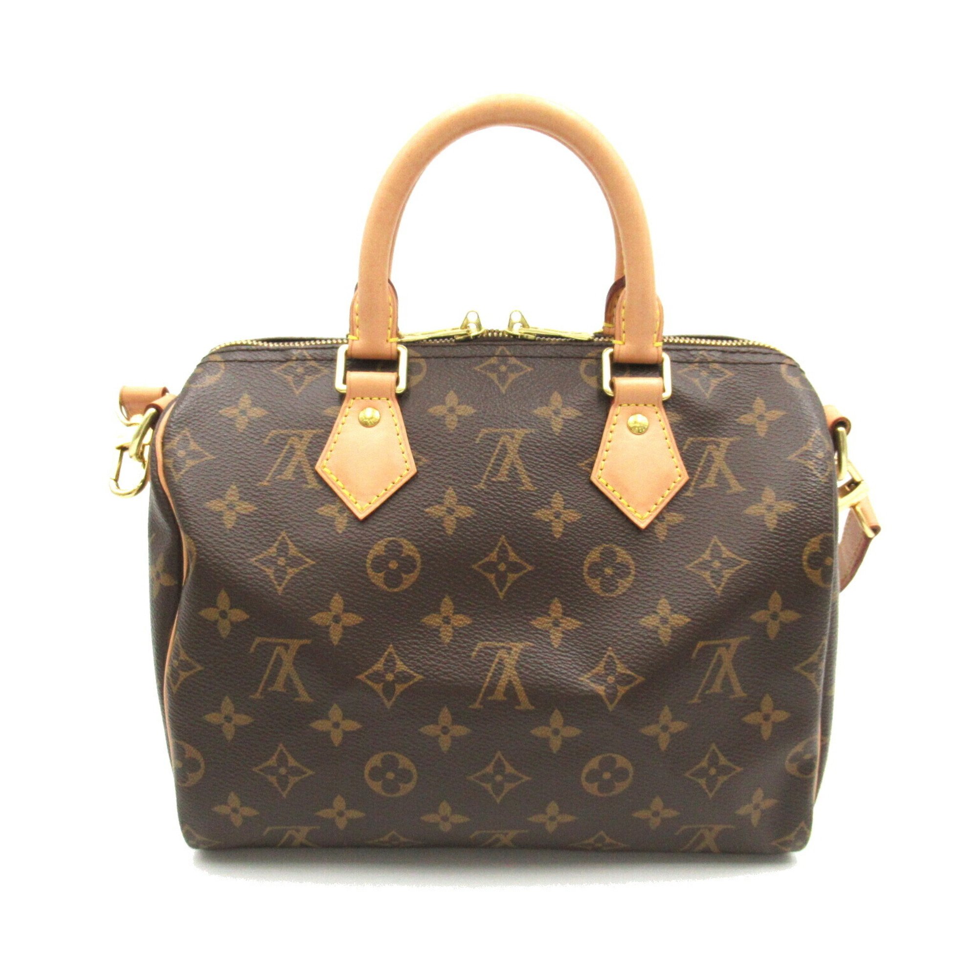 Louis Vuitton Speedy Bandouliere 25 2way Shoulder Bag, Coated Canvas, Monogram, Women's, Brown, M46977