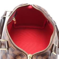 Louis Vuitton Speedy 25 Handbag Bag Coated Canvas Leather Damier Women's Brown N41365