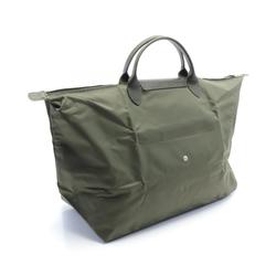 Longchamp Le Pliage Green S Tote Bag Nylon Leather Women's Khaki L1624919479