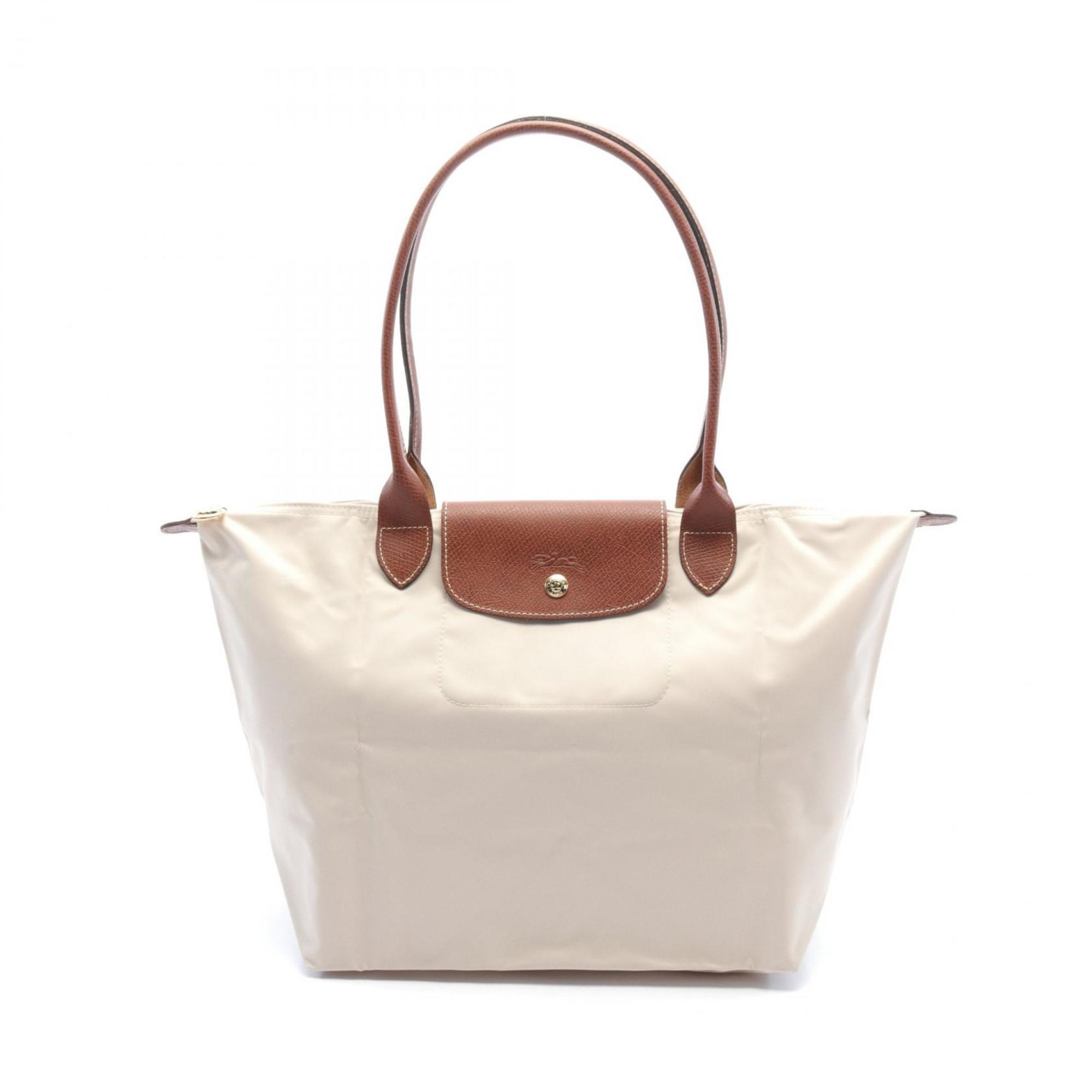 Longchamp Le Pliage Original L Tote Bag Nylon Leather Women s Beige Brown L1899089P71 eLADY Globazone