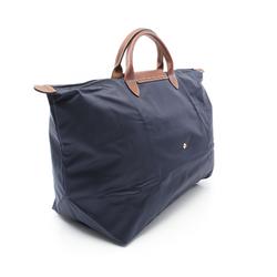 Longchamp Le Pliage Original S Tote Bag, Nylon Leather, Women's, Navy, Brown, L1624089P68