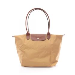 Longchamp Le Pliage Original L Tote Bag, Nylon Leather, Women's, Khaki, L1899089P86