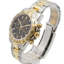 Rolex Daytona Random Number Wristwatch K18 (Yellow Gold) Stainless Steel Men's Black BK NB 116503