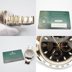 Rolex Daytona Random Number Wristwatch K18 (Yellow Gold) Stainless Steel Men's Black BK NB 116503