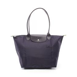 Longchamp Le Pliage Green L Tote Bag Nylon Leather Women's Purple L1899919645