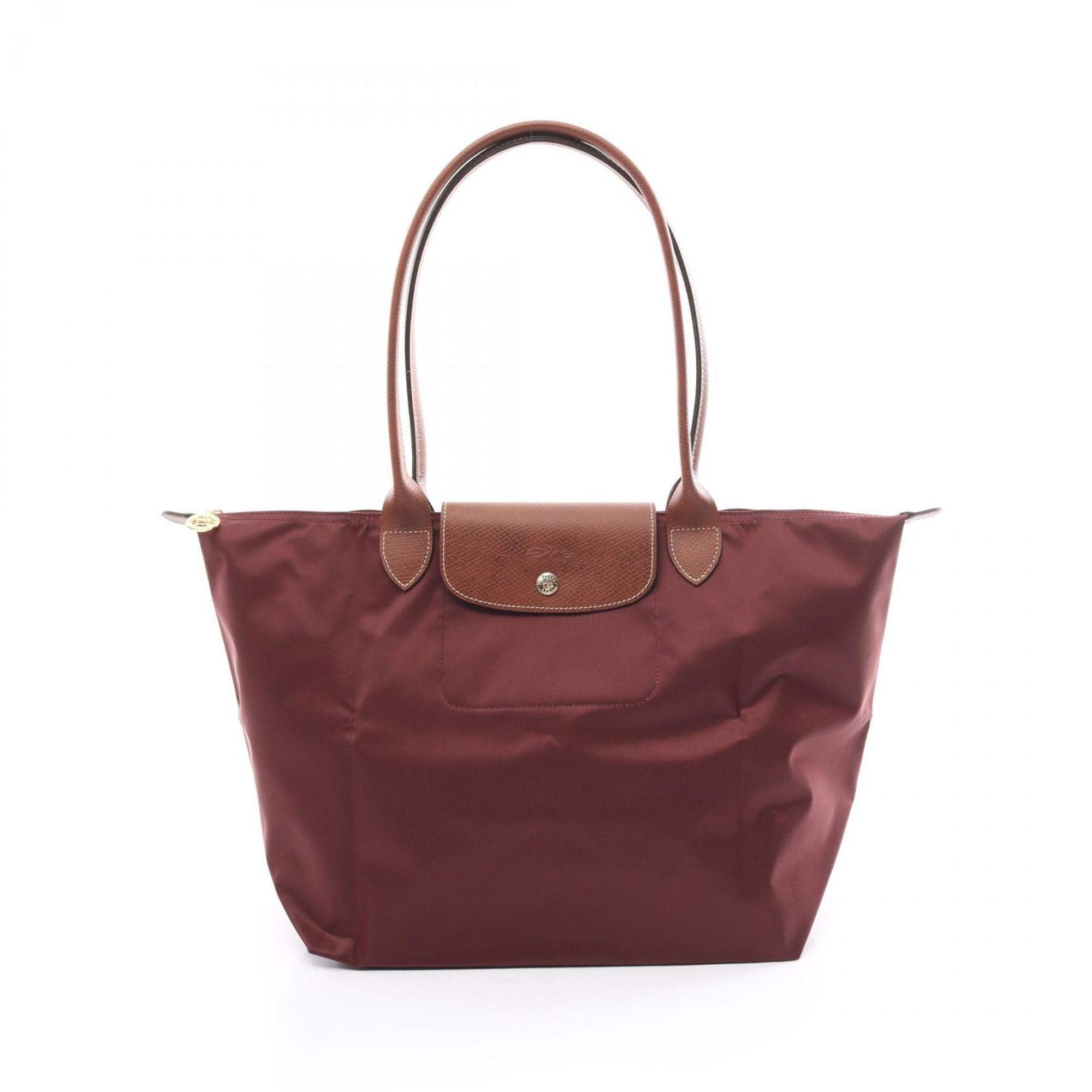 Longchamp Le Pliage Original L Tote Bag Nylon Leather Women's Bordeaux L1899089P87