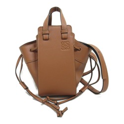 LOEWE Hammock Drawstring Bag Shoulder Calfskin (Cowhide) Classic Women's Brown Tan 31430V07 2530