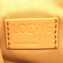 LOEWE Flamenco Clutch Medium Shoulder Bag Leather Women's Brown Camel 11FC1X673150