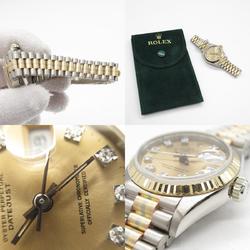 Rolex ROLEX Datejust 10P Diamond L Series Wristwatch Stainless Steel K18 (Yellow Gold) K18WG (White K18PG (Pink Ladies Gold Toridoll Copper QP 69179G BIC