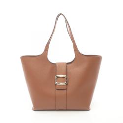 Roger Vivier Viv Shock Tote Bag Leather Women's Brown RBWAOGA0300QV7S018