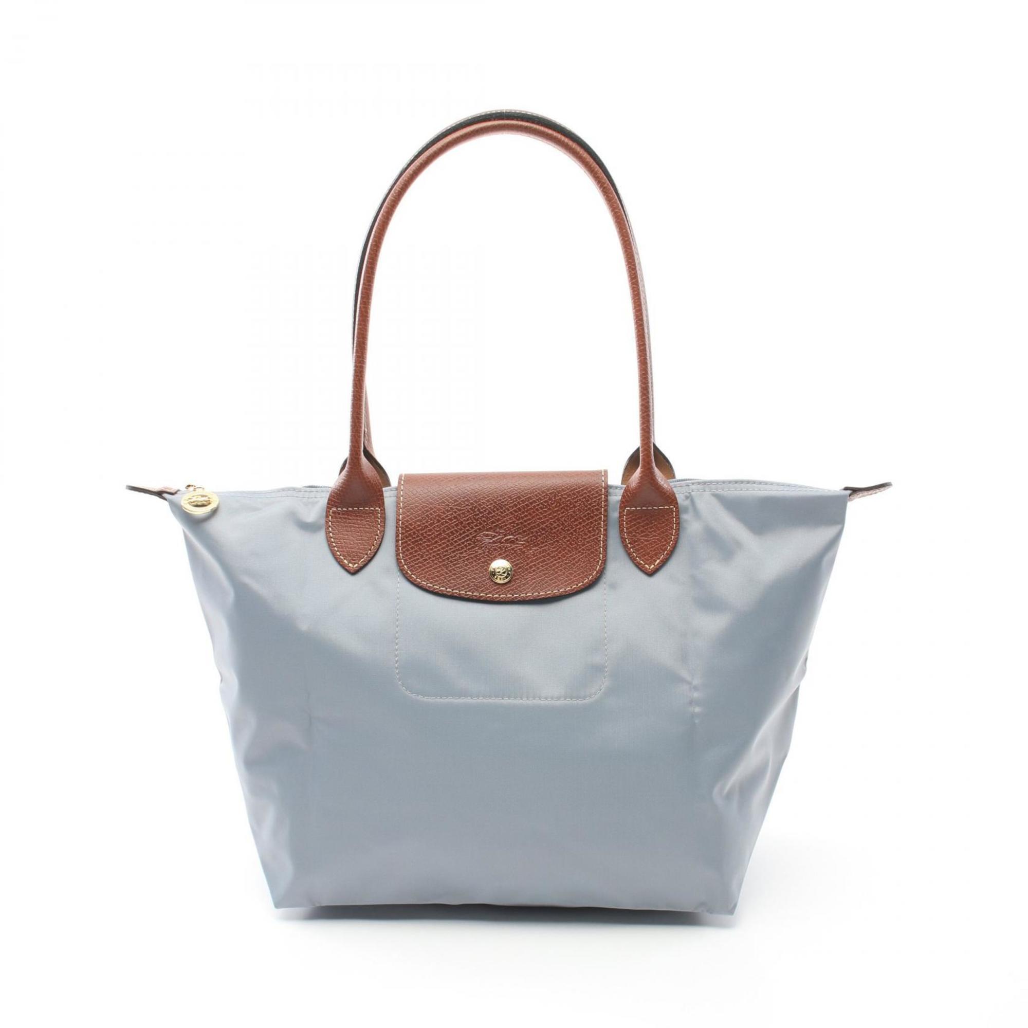 Longchamp LE PLIAGE ORIGINAL M Le Pliage Original Tote Bag Nylon Leather Women s Blue Brown L2605089P80 eLADY Globazone