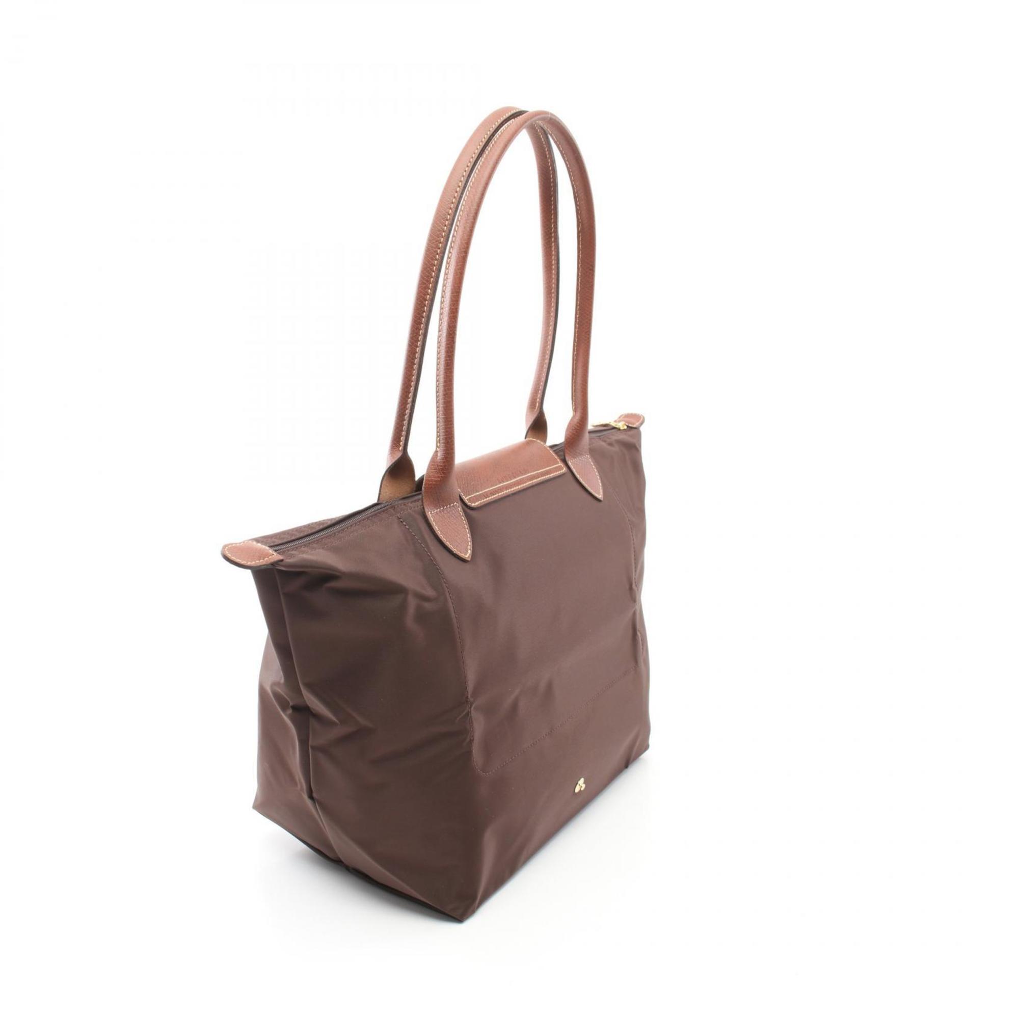 Longchamp Le Pliage Original L Tote Bag, Nylon Leather, Women's, Brown, L1899089P81