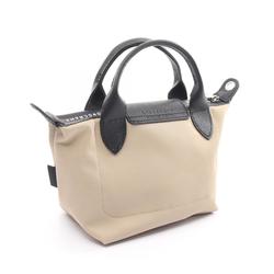 Longchamp Le Pliage Energy XS Bag Handbag Leather Polyamide Canvas Women's Beige Black L1500HSR299