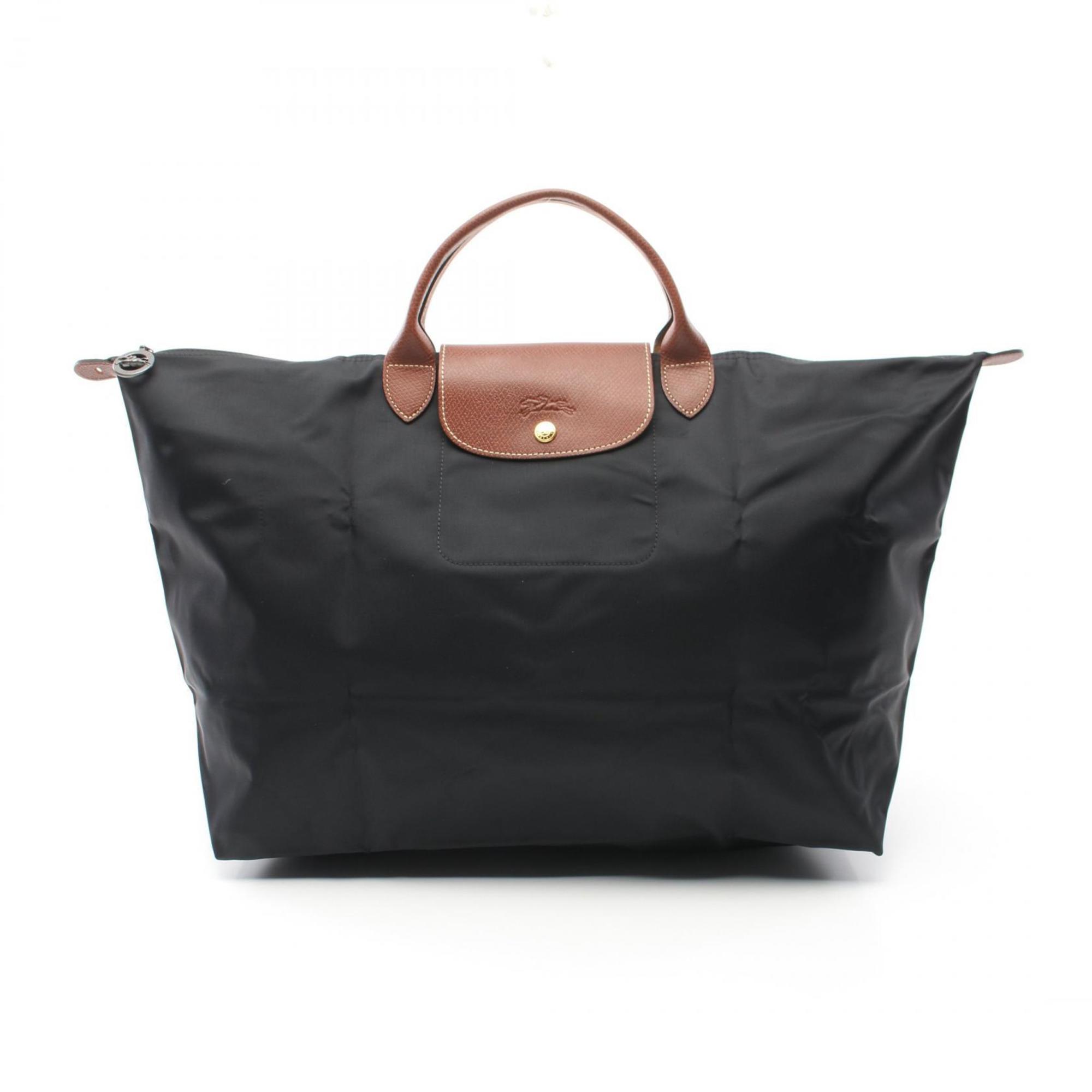 Longchamp Le Pliage Original S Tote Bag Nylon Leather Women's Black Brown L1624089001