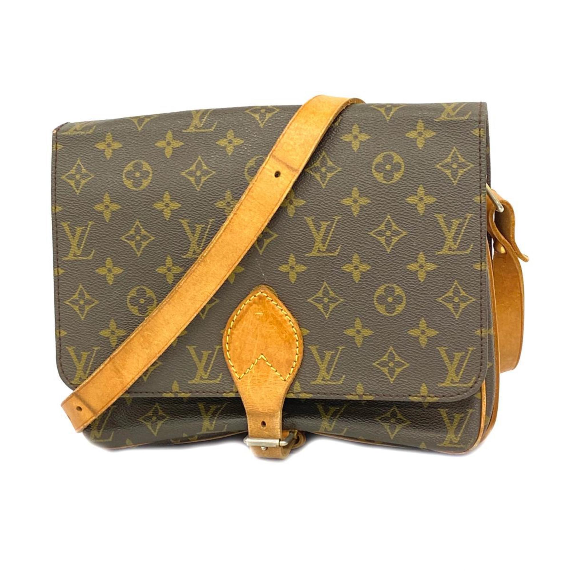 Louis Vuitton Shoulder Bag Monogram Cartesier GM M51252 Brown Ladies