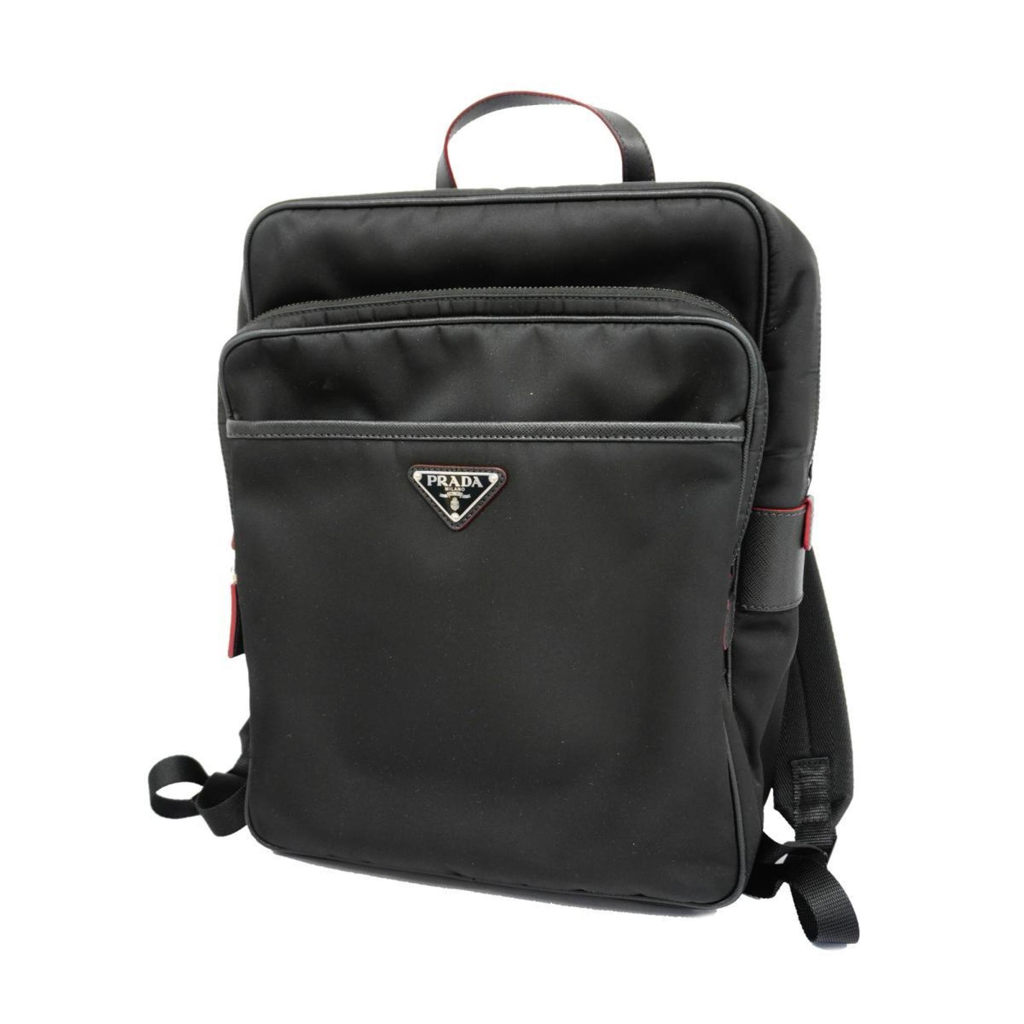 Prada Backpack Nylon Black Men's