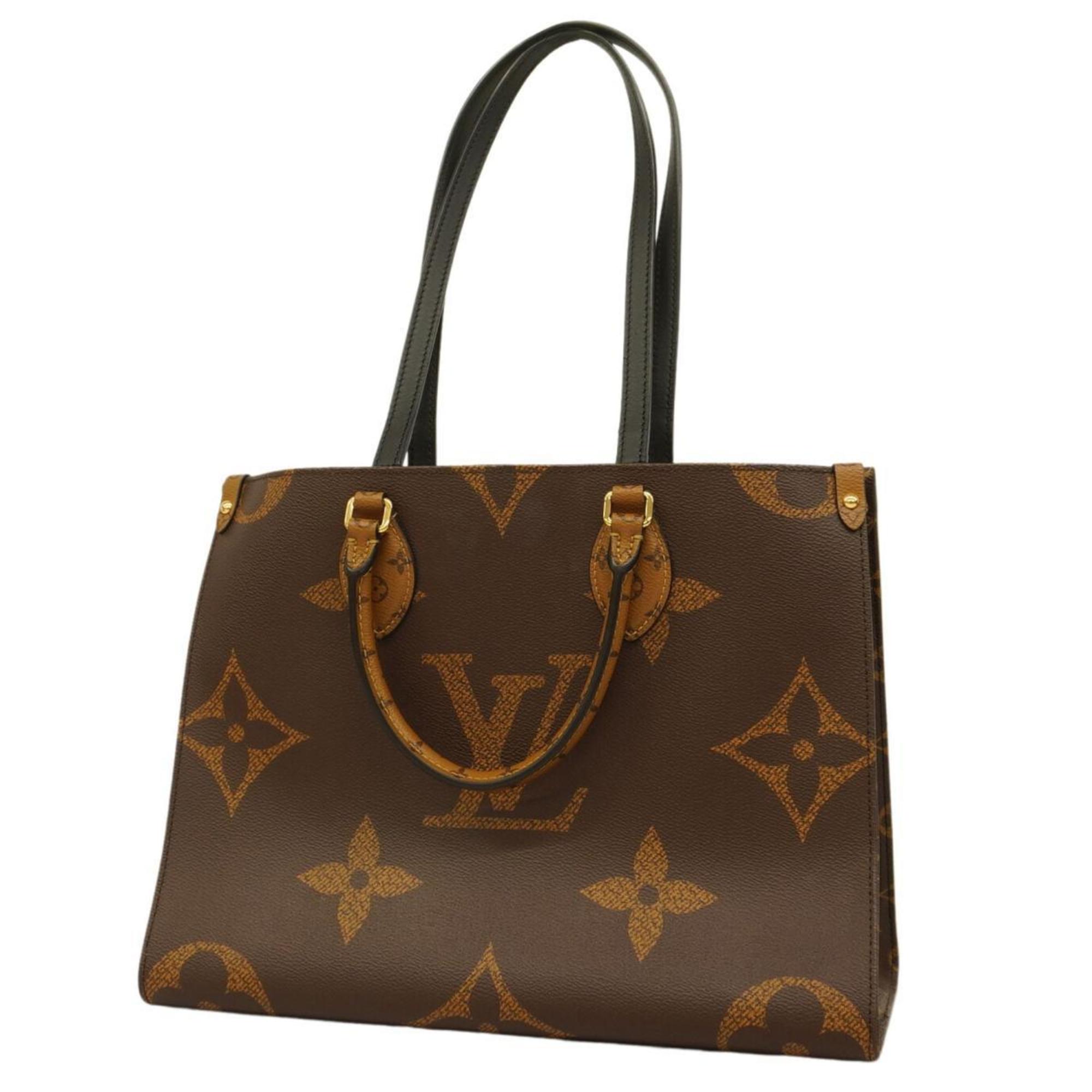 Louis Vuitton Tote Bag Monogram Giant Reverse On the Go MM M45321 Brown Men's Women's