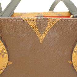 Louis Vuitton Tote Bag Monogram Giant Reverse On the Go MM M45321 Brown Men's Women's