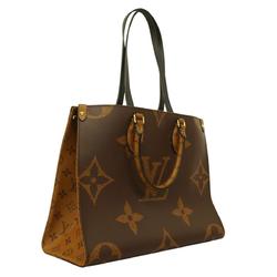 Louis Vuitton Tote Bag Monogram Giant Reverse On the Go MM M45321 Brown Men's Women's