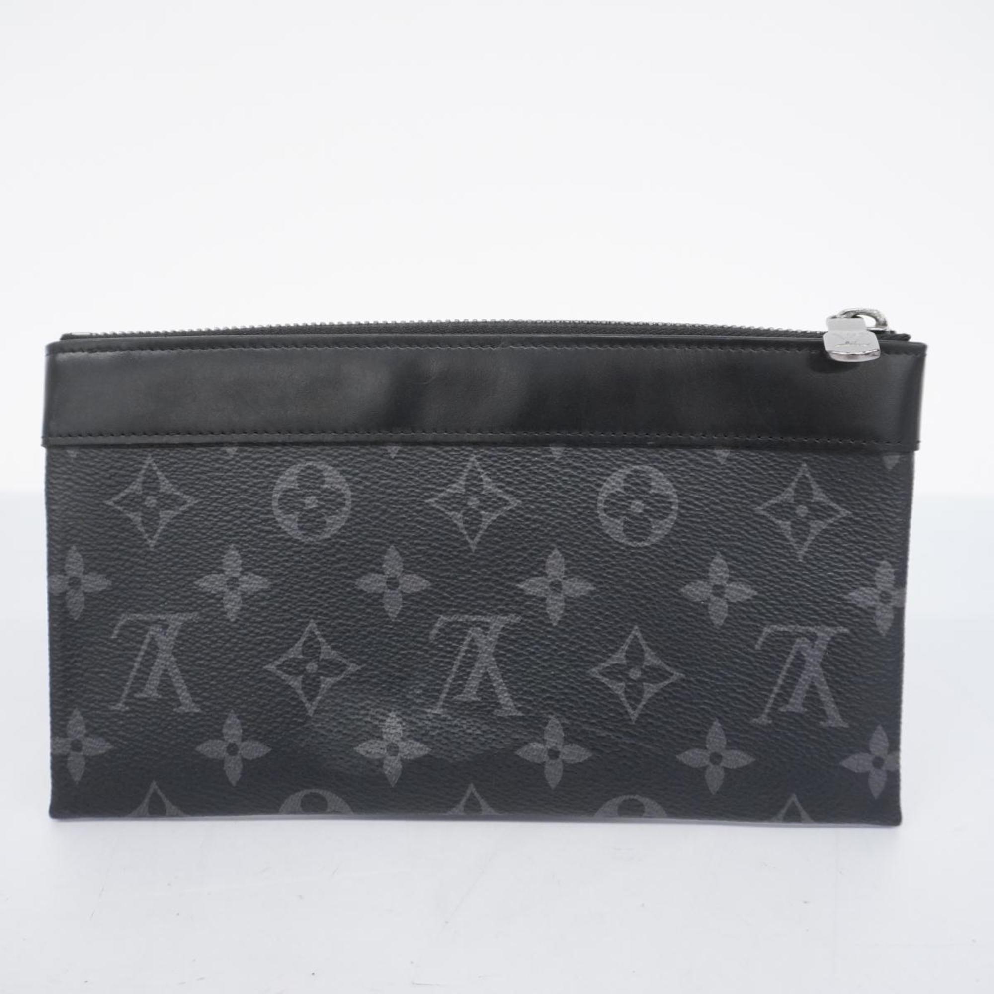 Louis Vuitton Pouch Monogram Eclipse Pochette Discovery PM M44323 Black Grey Men's