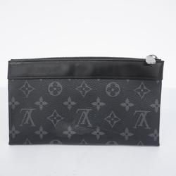 Louis Vuitton Pouch Monogram Eclipse Pochette Discovery PM M44323 Black Grey Men's