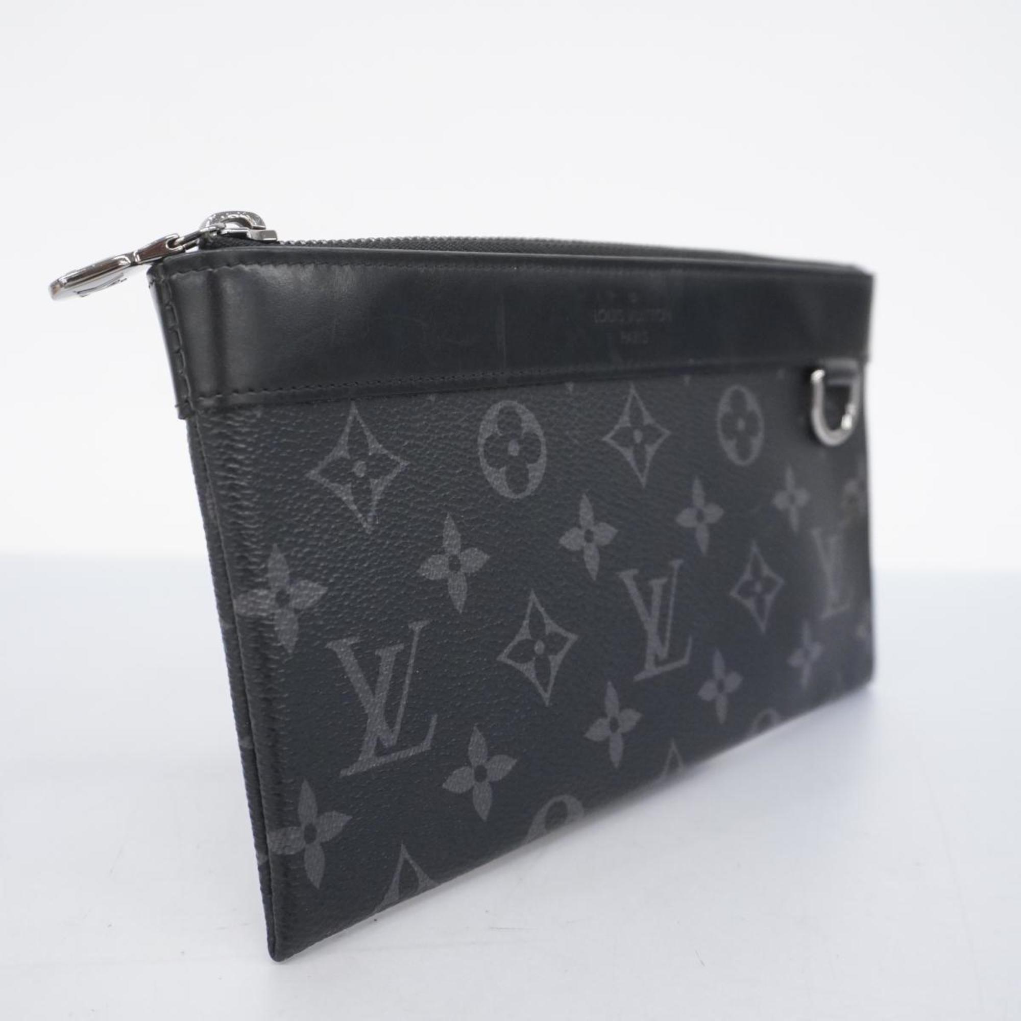 Louis Vuitton Pouch Monogram Eclipse Pochette Discovery PM M44323 Black Grey Men's