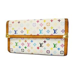 Louis Vuitton Tri-fold Long Wallet Monogram Multicolor Porte Tresor International M92659 Bron Ladies